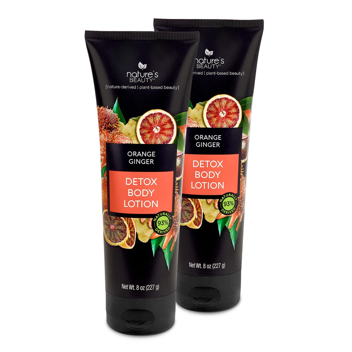 Orange Ginger Detox Body Lotion Multi-Pack - Lightweight, Non-Greasy Moisturizer, Improve Skin Tone+Texture Made W/Vitamin C, Sunflower + Almond + Avocado Oils 8 Oz (2 Pack)