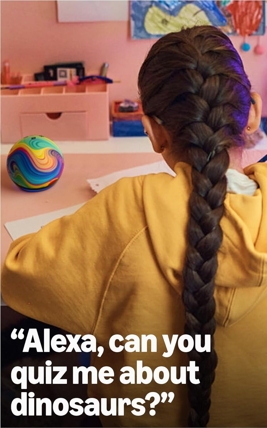 Echo Dot Kids (Newest Model) - Designed for Kids, with Alexa+ Early Access, Parental Controls, Includes 1 Year of  Kids+, Owl