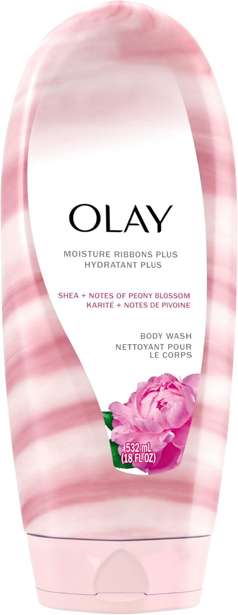 Moisture Ribbons plus Shea + Notes of Peony Blossom Body Wash, 532 Ml