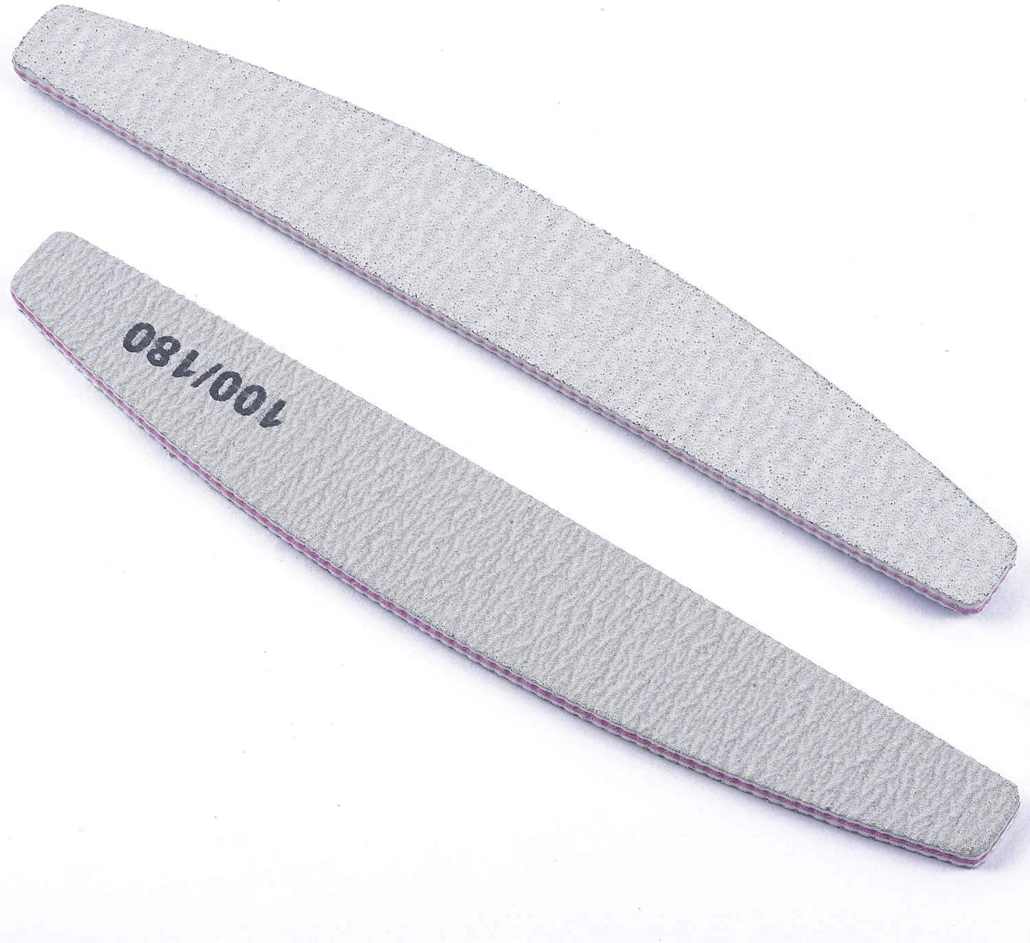 25-Piece Set of Double-Sided Emery Boards - 100/180 Grit Nail Files for Acrylic and Natural Nails