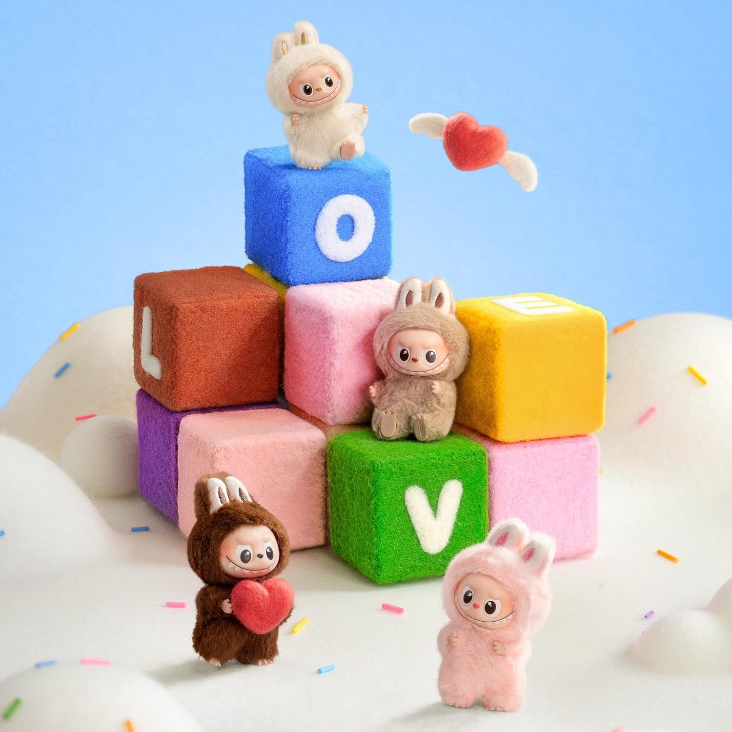 the Monster Pin for Love Series (A–M) Mini Labubu Doll Blind Box Keychain – Vinyl Plush Pendant, Bag Charm, Collectible Holiday & Birthday Gift for Kids & Adults, Single Box