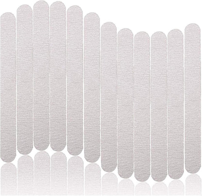 Nail Files Double Sided Professional Manicure Tools Kit 100/180 Grit Washable (12PCS)