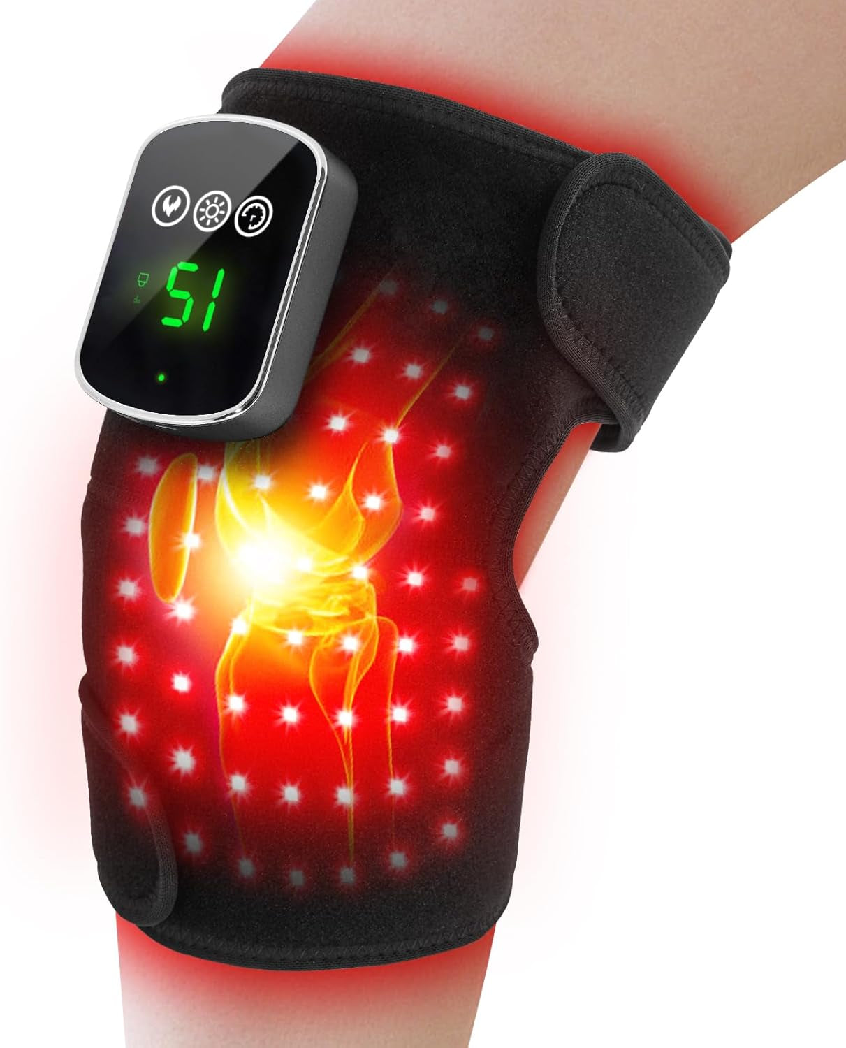 Red-Light-Therapy for Knee near Infrared-Light Heating Device for Body/Joint/Elbow/Shoulder 660Nm&850Nm