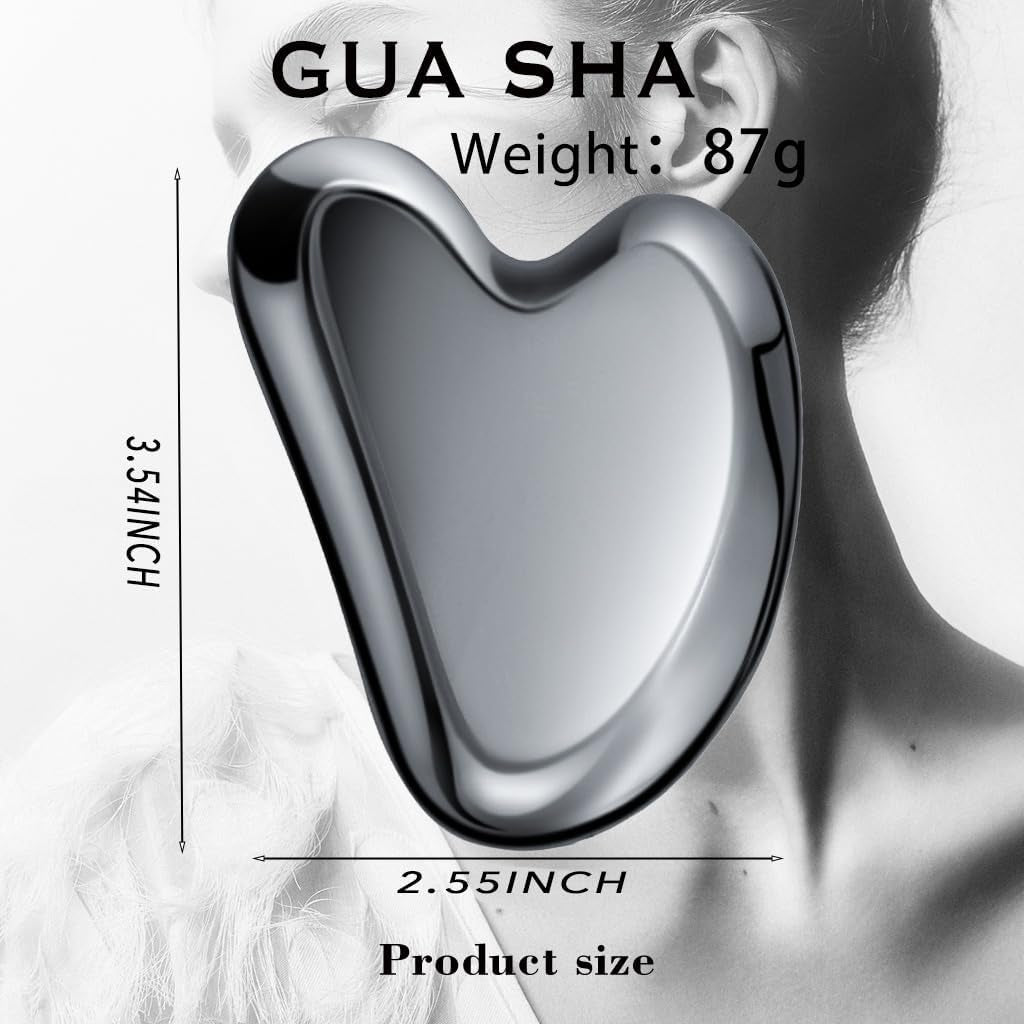 Gua Sha Facial Tool - Natural Terahertz Gua sha Board for Spa Acupuncture