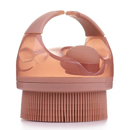 Silicone Body Scrubber Brush – Soft Bristle Bath Brush, Exfoliator & Soap Dispenser Massager