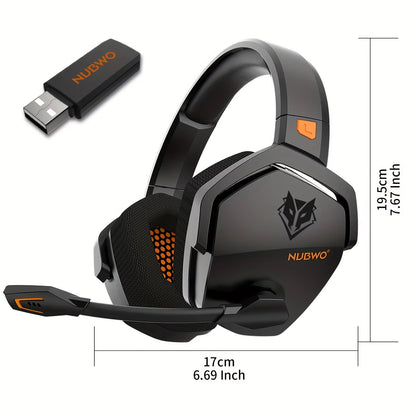 Gaming Headset - Ultra-Low Latency Noise Cancelling Bluetooth Headphones with Microphone for PS5, PS4, Xbox, PC, and Mac