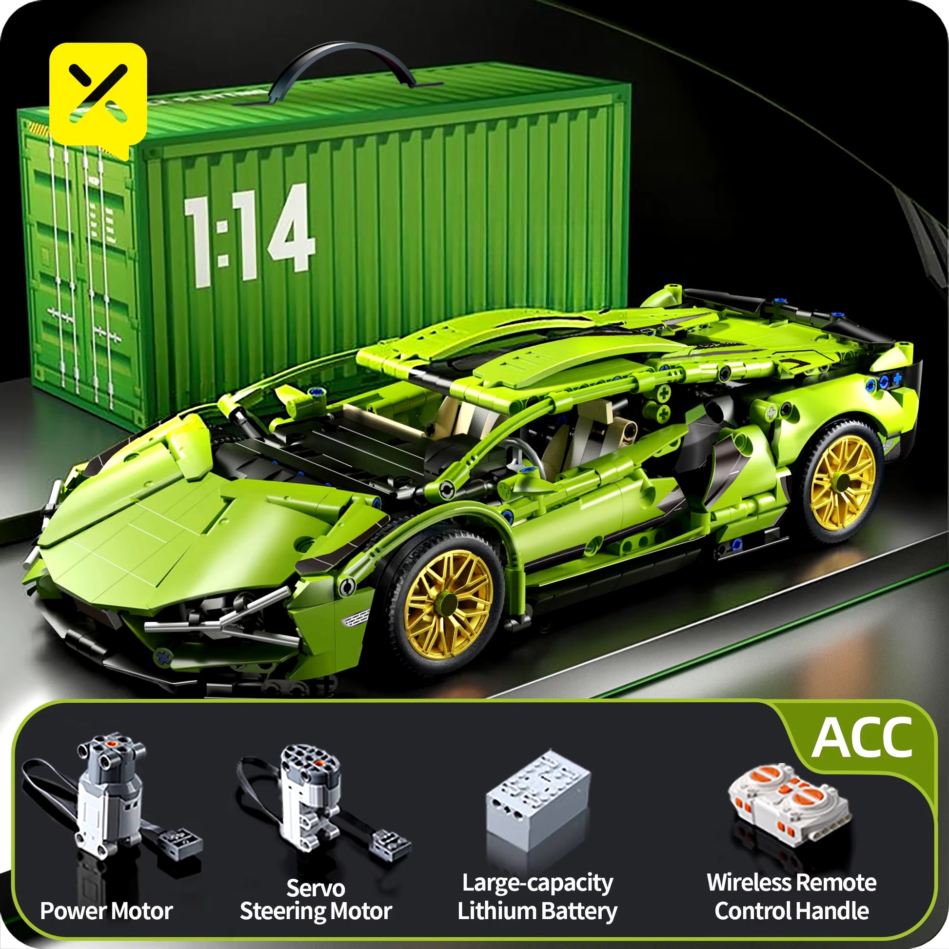 ToyLinx Technical Building Blocks Racing Car Model Mechanical Bricks Puzzle