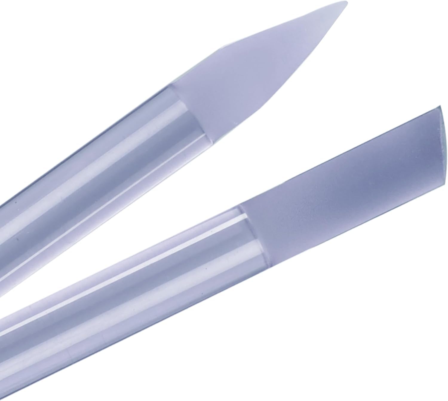 Glass Cuticle Pusher - 1Pc Purple Glass Cuticle Pusher Tool. Dual Ended Czech Glass Crystal Cuticle Pusher with Pointed and Slanted Ends