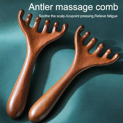 Wooden Meridian Massage Comb – Gua Sha Tool