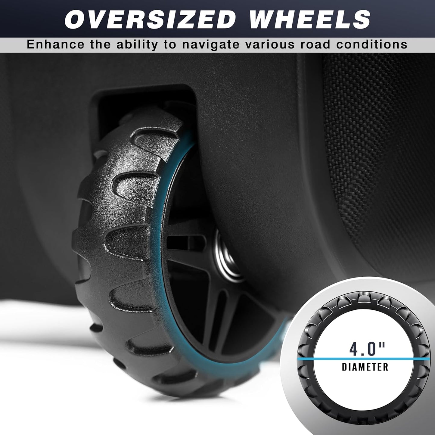 Sturdy Hard Case Golf Travel Bag with Oversized Travel Wheels for Airlines - High Performance 1680D Premium Oxford Fabric Golf Travel Cover