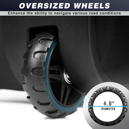 Sturdy Hard Case Golf Travel Bag with Oversized Travel Wheels for Airlines - High Performance 1680D Premium Oxford Fabric Golf Travel Cover