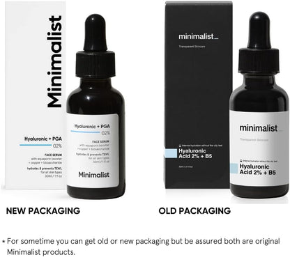 2% Hyaluronic Acid Serum for Intense Hydration,| PGA Serum | Daily Hydrating Face Serum Dry, Normal & Oily Skin 30 Ml / 1 Fl Oz