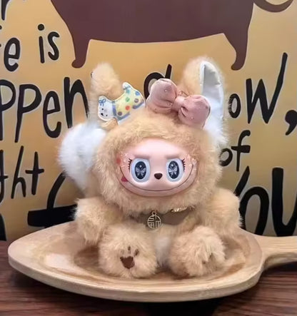 Suitable for Labubu 17Cm Vinyl Doll First Generation Standing Posture "Dark Fairy Tale" Clothing Jumpsuit Labubu Clothes Sets