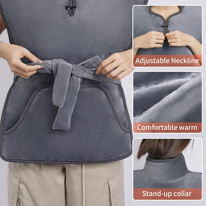 Electric Heating Pads for Back, Neck, Shoulders and Abdomen- 20"X27" , 10 Heating Levels, 2 Hours Auto Shut Off,  Gray