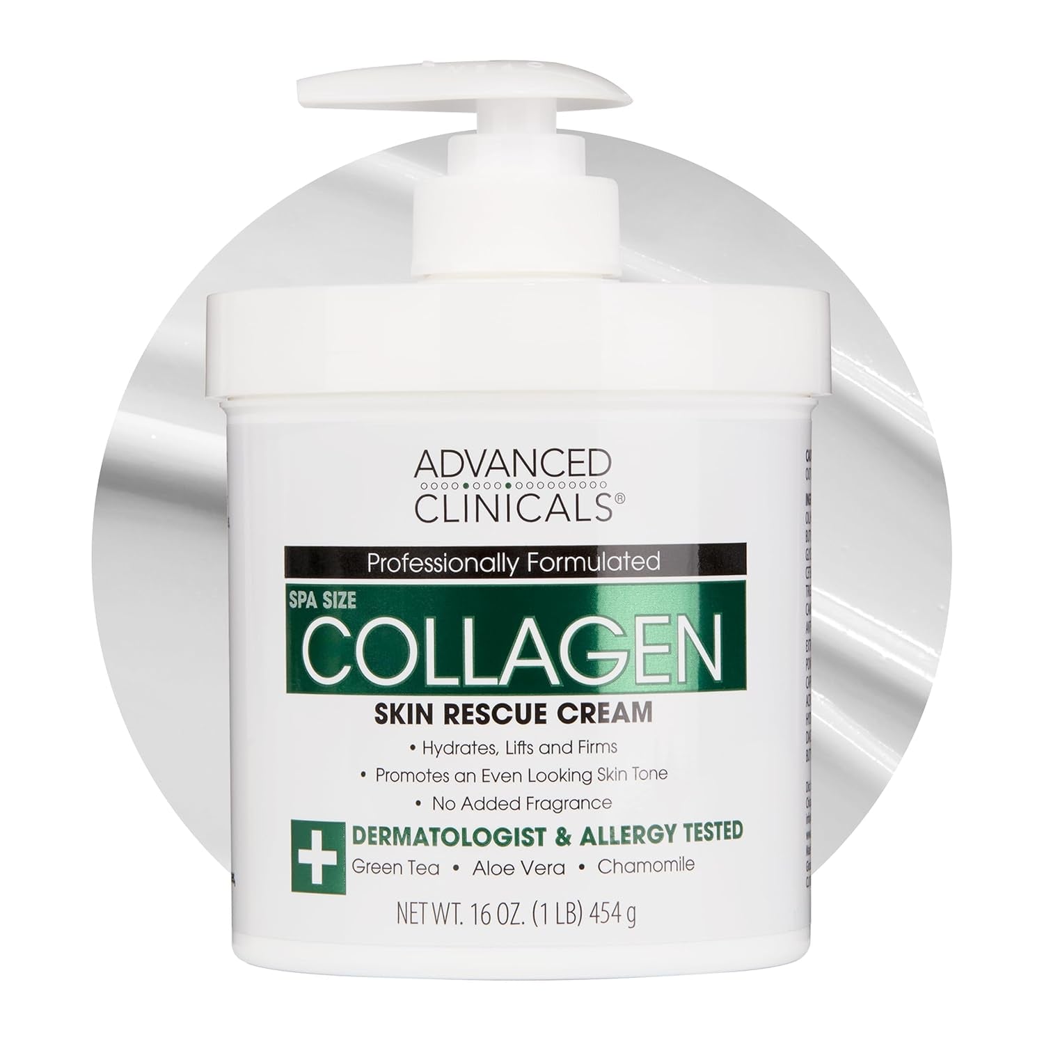 Hyaluronic Acid Moisturizer + Fragrance Free Collagen Cream Face Moisturizer & Body Lotion 2Pc Skincare Set for Women & Men Helps Reduce Appearance of Crepey Skin & Dry Skin, 2Pc