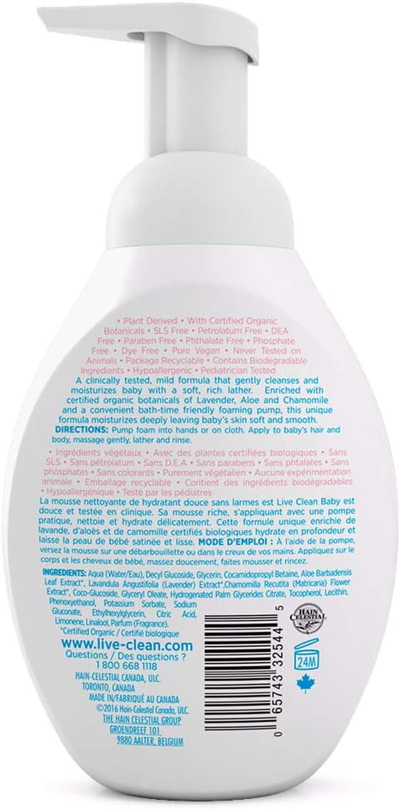 Gentle Moisture Tearless Foaming Baby Wash, 265 Ml