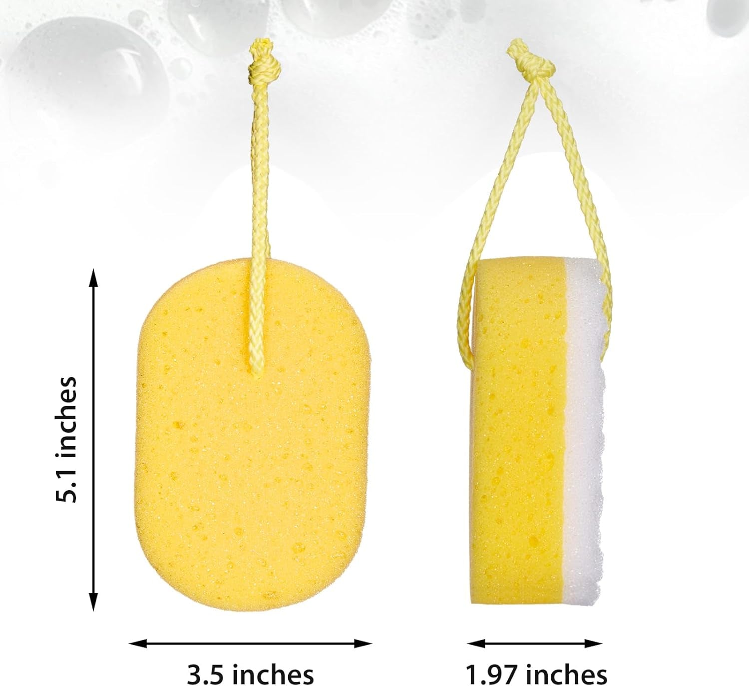 5 Pieces Soft Bath Sponge Shower Natural Gentle Soothing Body Fiber Exfoliating Shower Sponge Wash Bouquet for Women Men, Random Color(Cute Color)