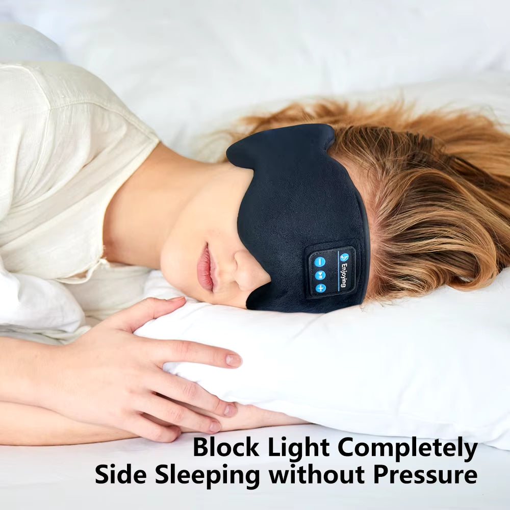 Sleeping Mask - Bluetooth Wireless Eye Mask 5.3 Headphones for Side Sleepers 
