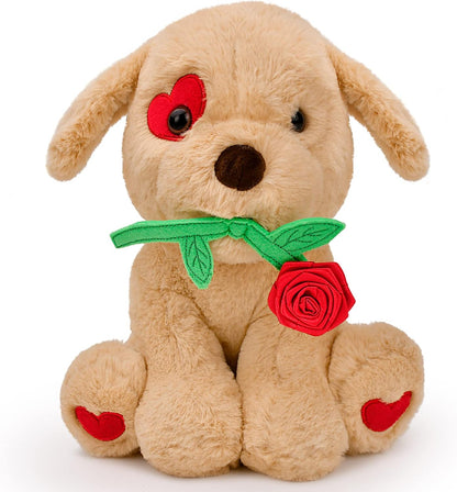 Valentines Day Gift for Her Girlfriend Women Plush Toy Light Brown Christmas Birthday Gifts for Wife Her 9.25 Inches Cadeau St Valentin Femme