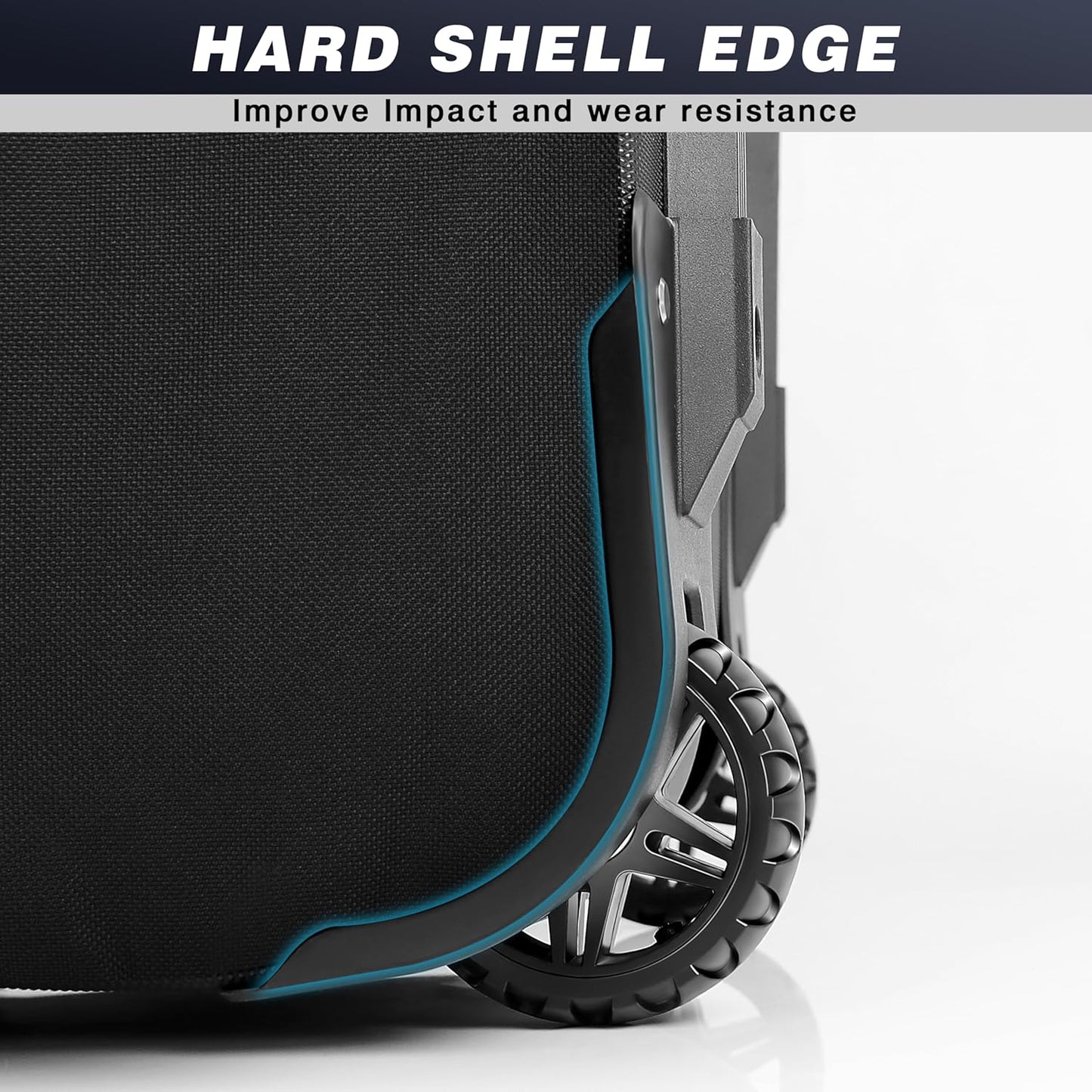 Sturdy Hard Case Golf Travel Bag with Oversized Travel Wheels for Airlines - High Performance 1680D Premium Oxford Fabric Golf Travel Cover