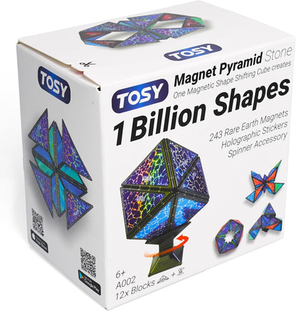 Magnet Pyramid Stone Puzzle 243 Magnets 14pcs STEM Creative Toy