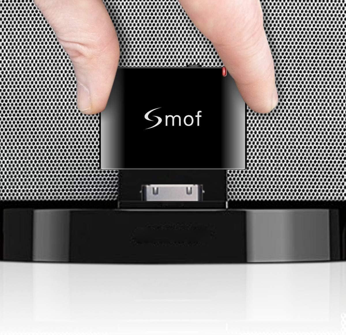 30 Pin Bluetooth Adapter Receiver-Bose Sounddock Bluetooth Adapter Low Latency Bluetooth Audio Receiver with 3.5Mm Aux Cable for Ipod Dock/Iphone/Sony/30 Pin Dock Speakers(Not for CAR or Motorcycle)